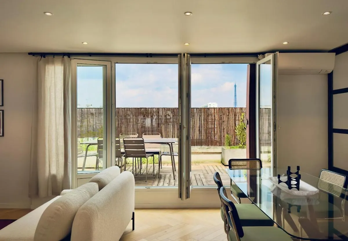 Cocoon 6P, Terrace With Eiffel Tower & Seine View Lejlighed Paris